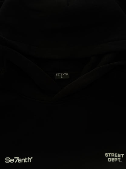 Se7enth® “Elevate” relaxed box hood -black [𝚄𝙽𝙸𝚂𝙴𝚇]