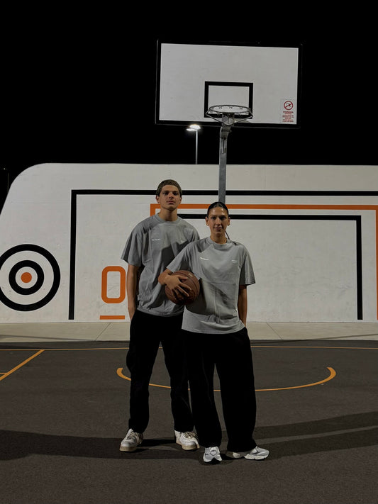 Elevate⁷ Faded pearl grey tee [𝚄𝙽𝙸𝚂𝙴𝚇]