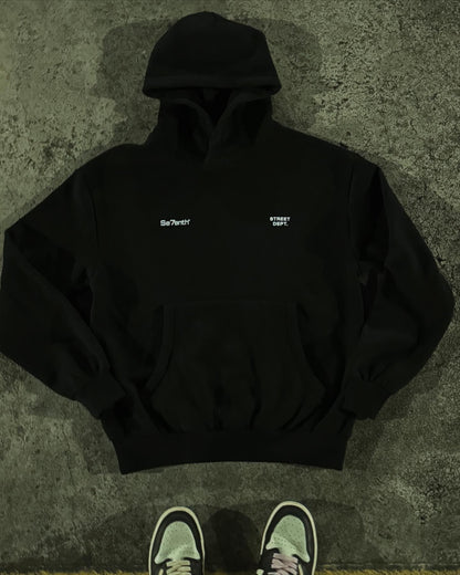 Se7enth® “Elevate” relaxed box hood -black [𝚄𝙽𝙸𝚂𝙴𝚇]