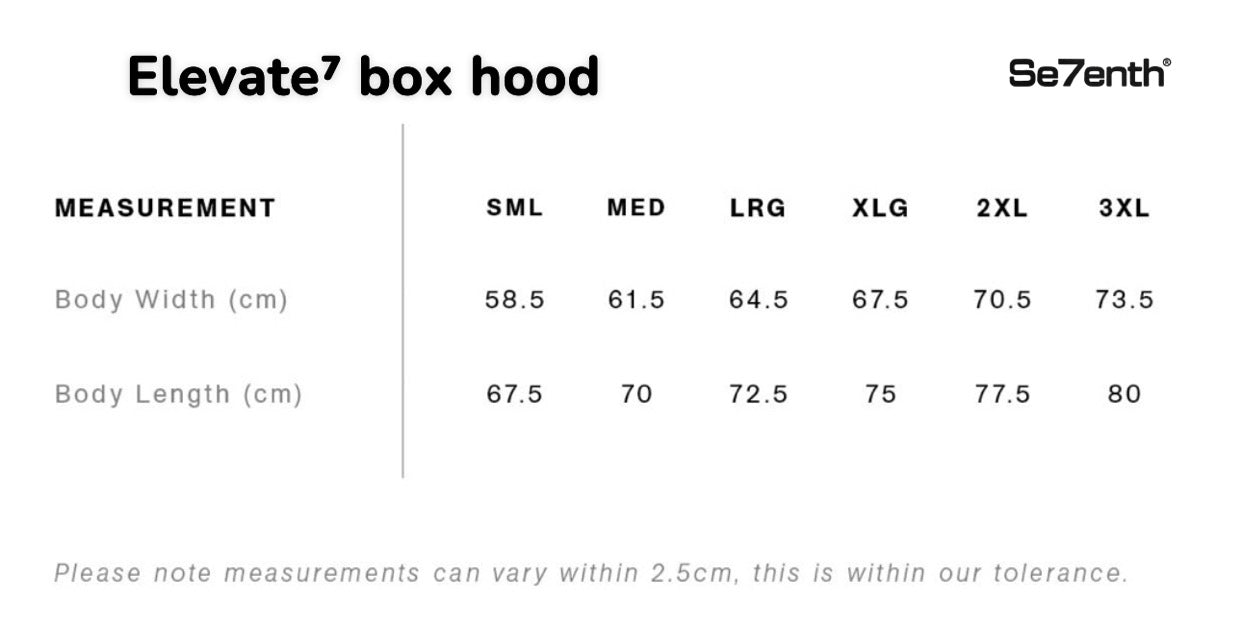 Se7enth® “Elevate” relaxed box hood -black [𝚄𝙽𝙸𝚂𝙴𝚇]